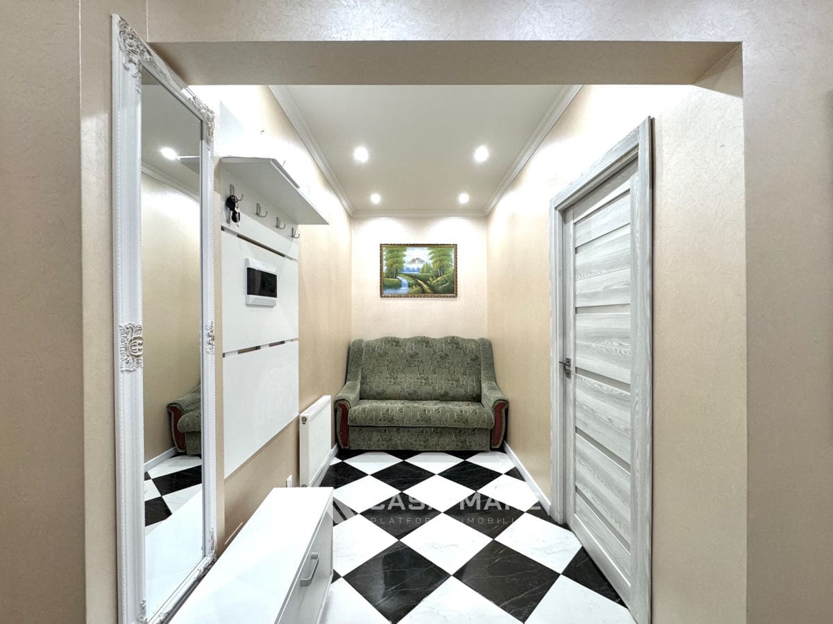 1-комнатная квартира, 51 м², Рышкановка, Кишинёв 8