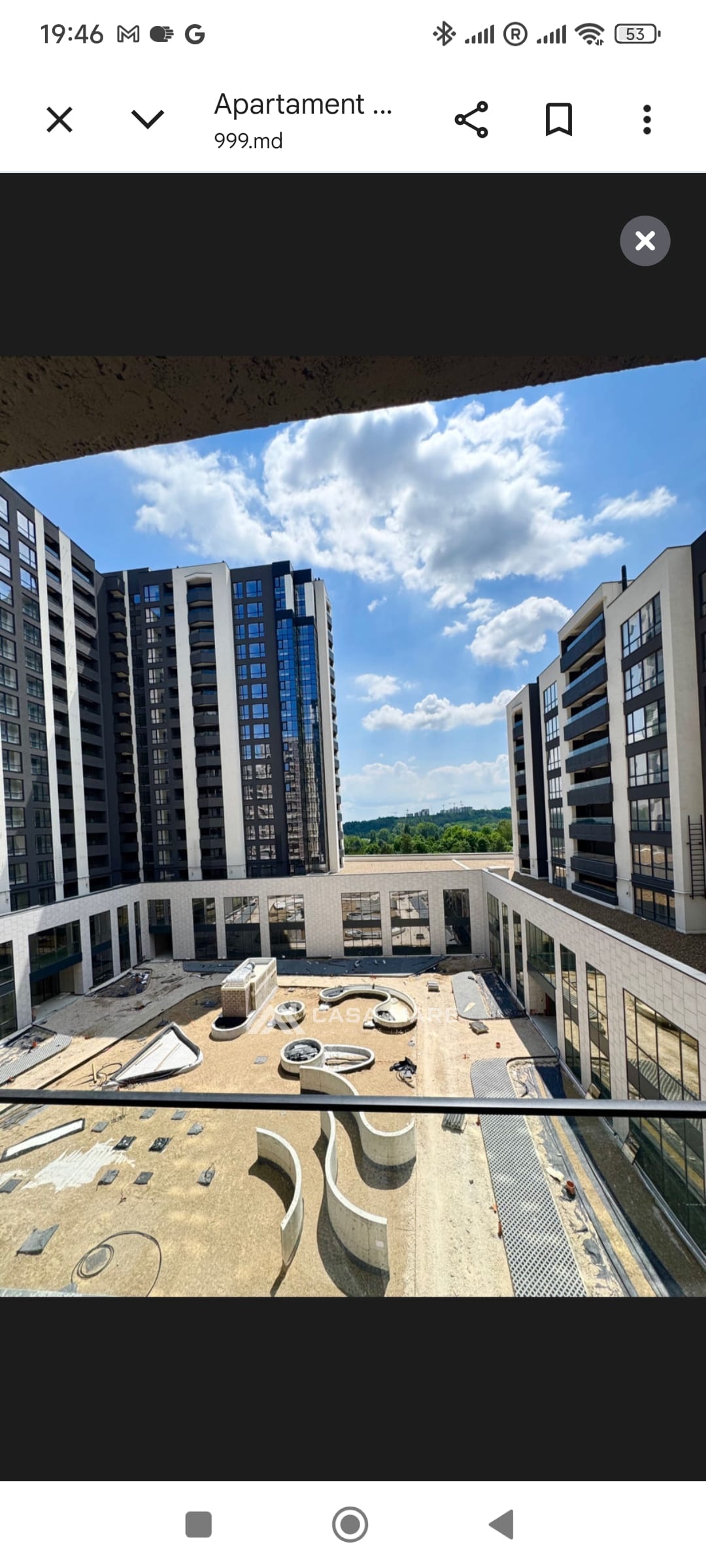 1-комнатная квартира, 46 м², Кишинёв 1