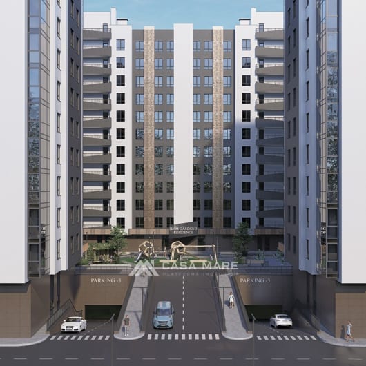 1-комнатная квартира, 46 м², Дурлешты 1