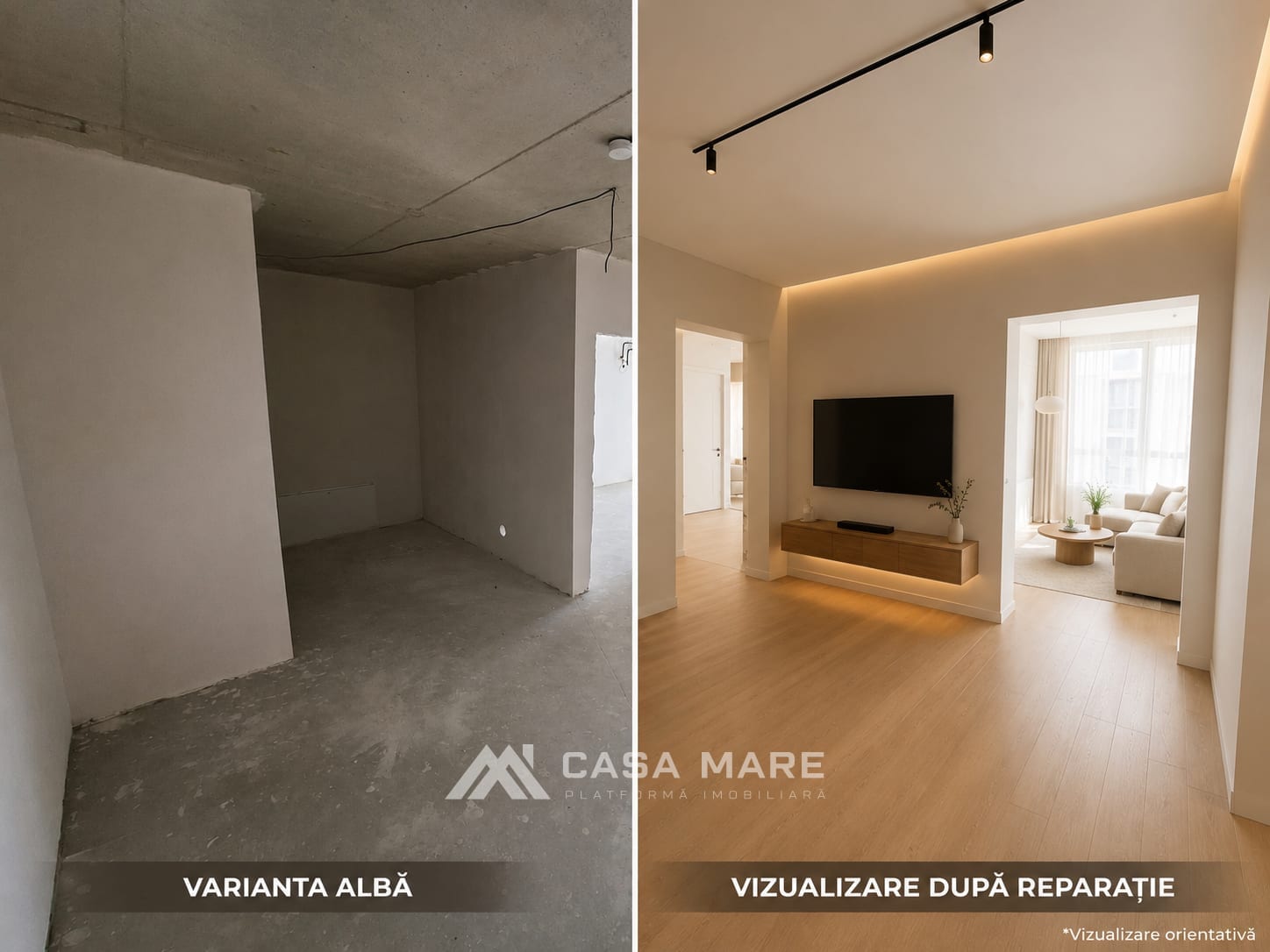 Apartament cu 2 camere, 69 m², Chișinău 3