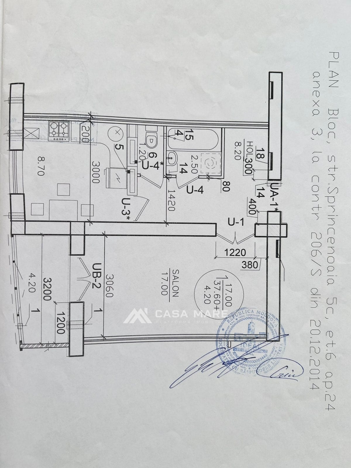 Apartament cu 1 cameră, 42 m², Chișinău 9