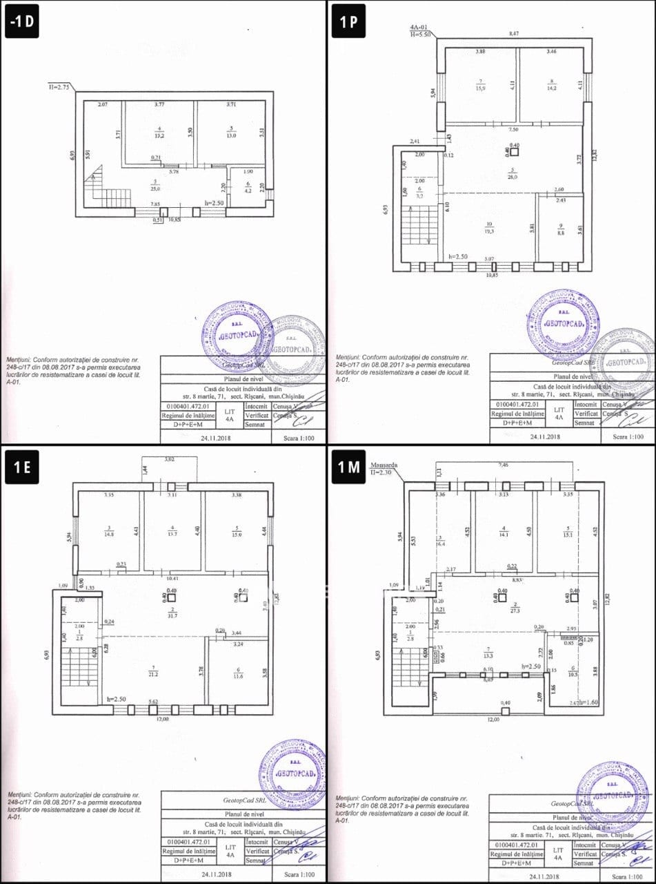 6-комнатный дом, 1 500 м², Кишинёв 3