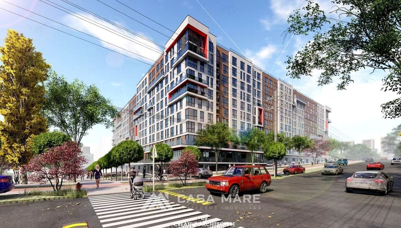 1-комнатная квартира, 42 м², Кишинёв 3