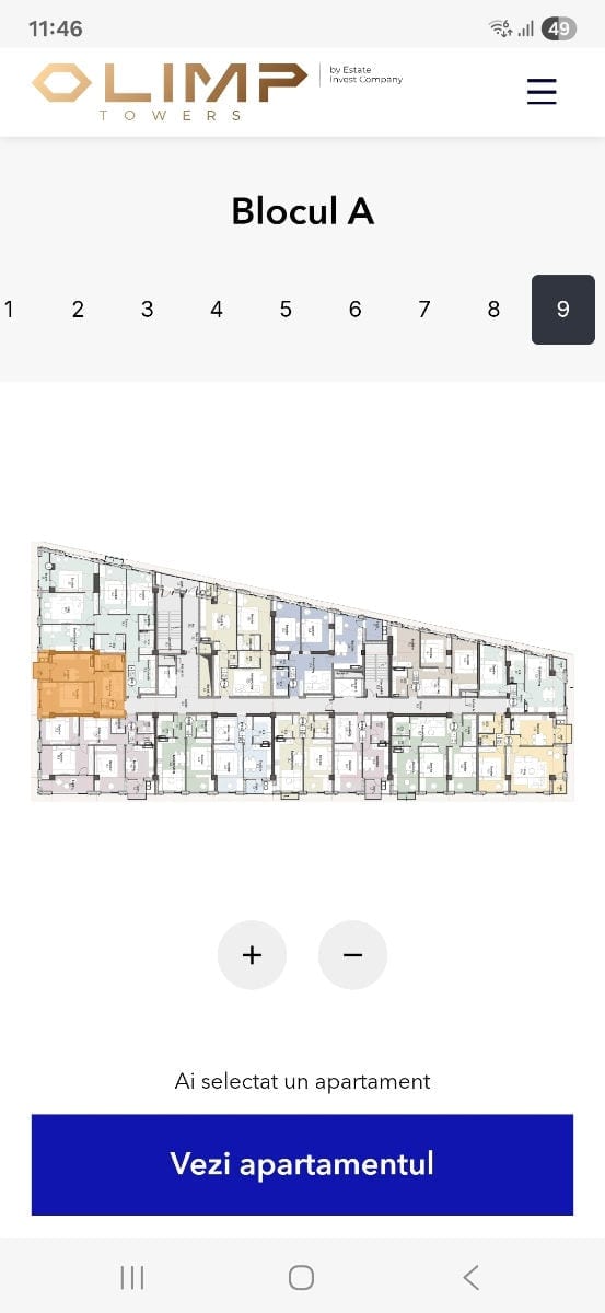 1-комнатная квартира, 58 м², Буюканы, Кишинёв 3