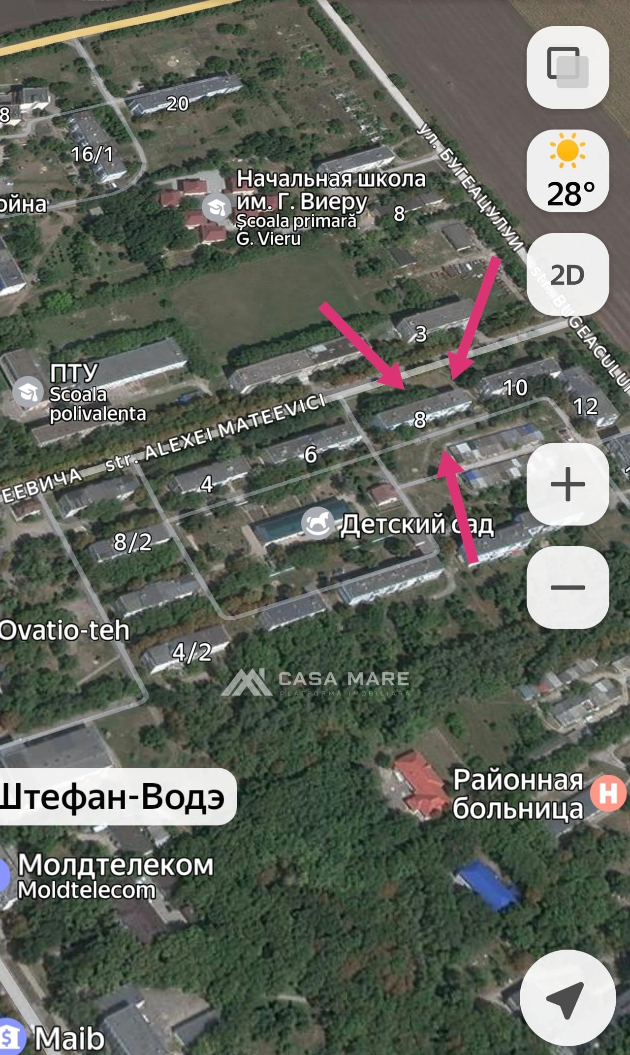 Apartament cu 3 camere, 72 m², Ștefan-Voda 9