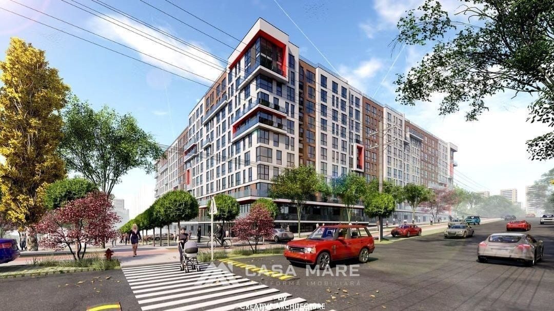 1-комнатная квартира, 42 м², Кишинёв 4