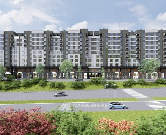 Vânzare apartament cu 1 cameră și living | 47.2 m² | Botanica, bd. Dacia 59 (Metropolis City) 2