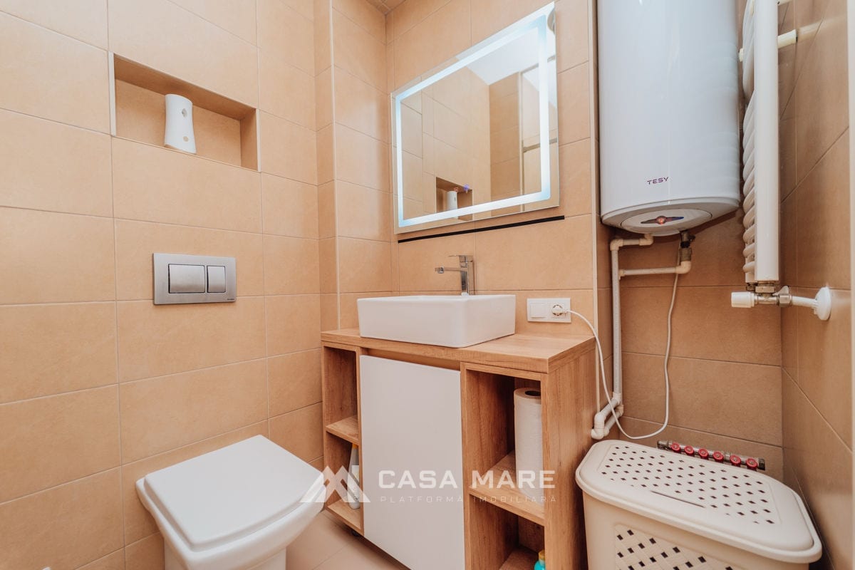 1-комнатная квартира, 49 м², Чеканы, Кишинёв 6