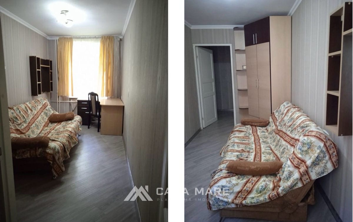 3-комнатная квартира, 51 м², Рышкановка, Кишинёв 3
