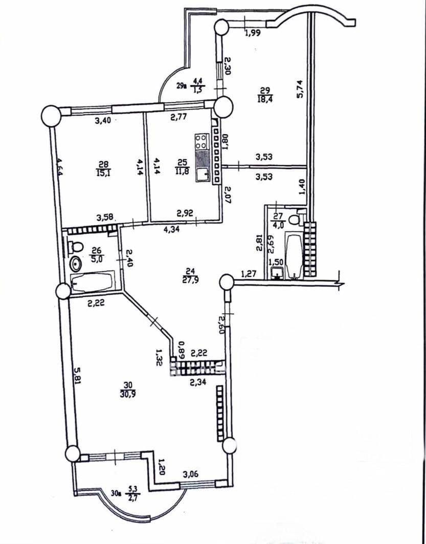 Apartament cu 2 camere, 117 m², Centru, Chișinău 2