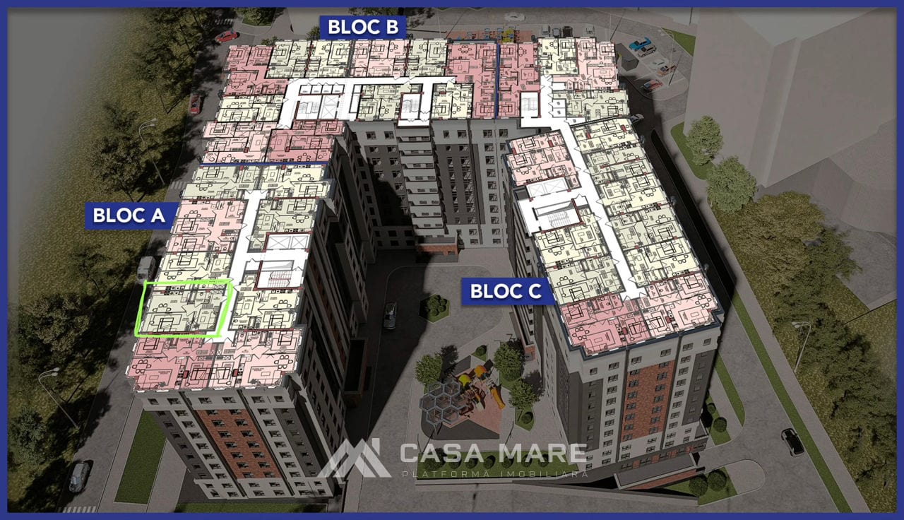 Apartament cu 1 cameră, 54 m², Ciocana, Chișinău 4