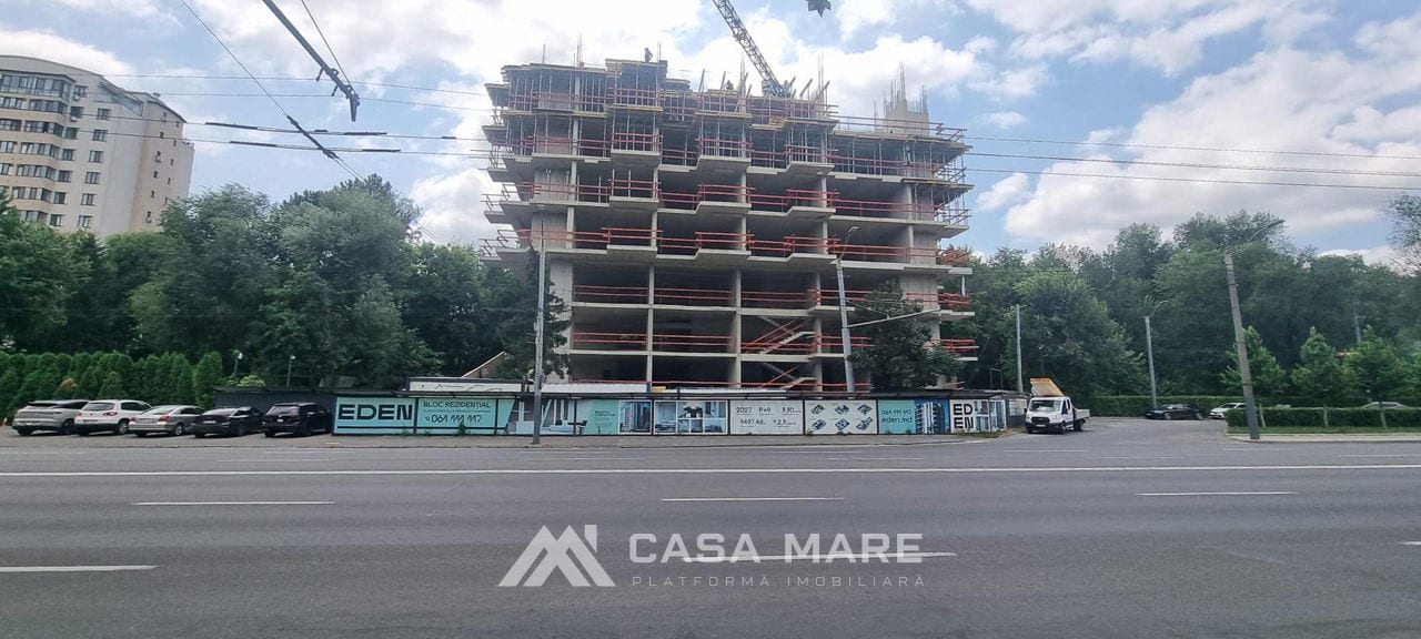 1-комнатная квартира, 53 м², Скулянка, Кишинёв 4