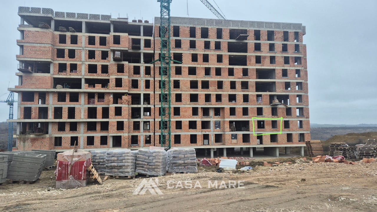 1-комнатная квартира, 54 м², Чеканы, Кишинёв 3
