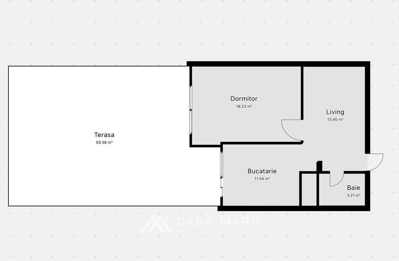 1-комнатная квартира, 48 м², Центр, Кишинёв 9