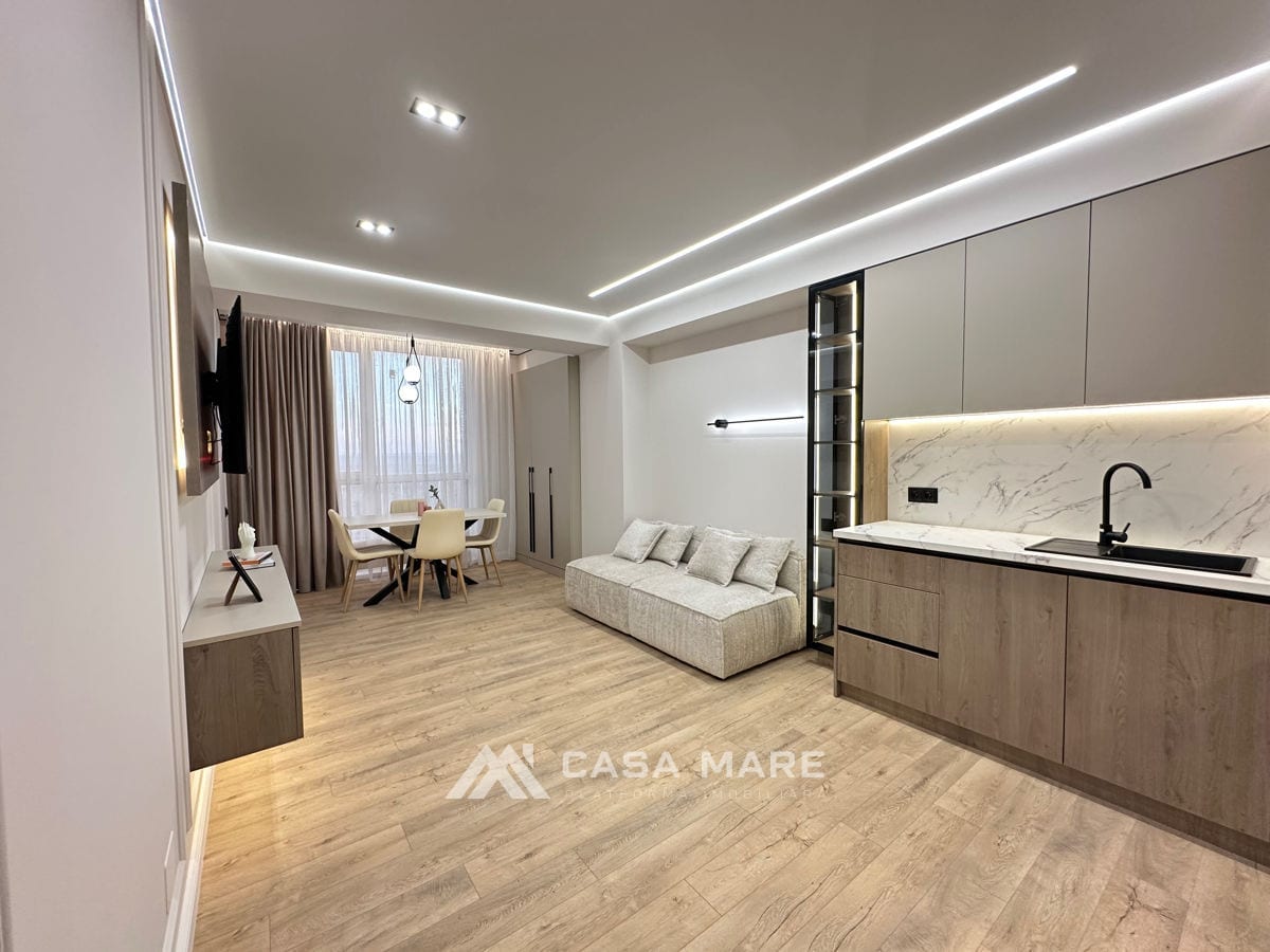 1-комнатная квартира, 49 м², Телецентр, Кишинёв 6