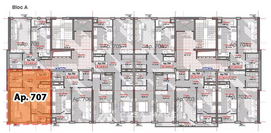 Apartament, 45 m², Telecentru, Chișinău 6
