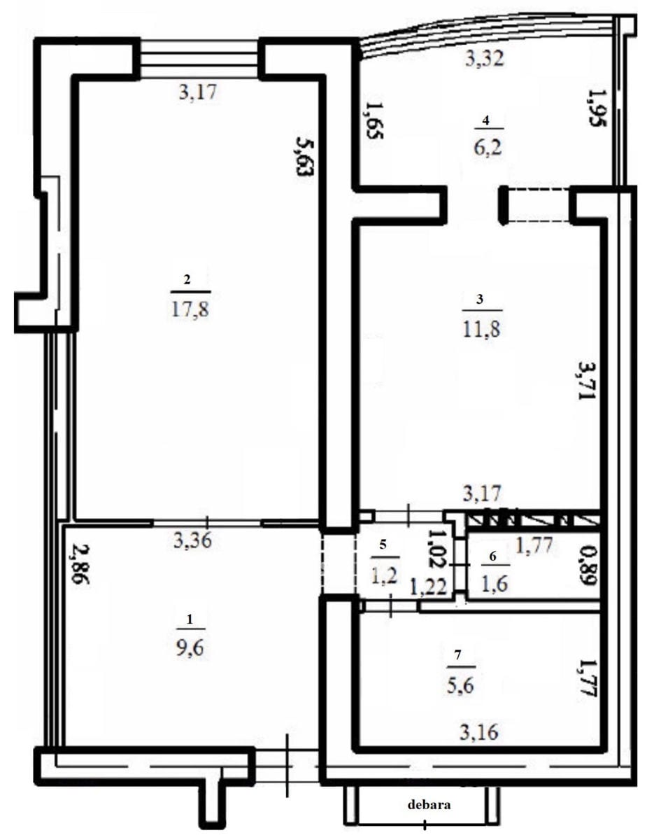 Продается 1-комнатная квартира, 54 м² – Дурлешты, ул. Николае Тестемицану 61 2