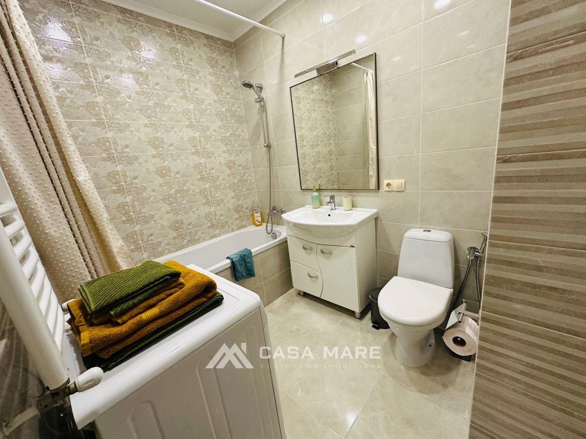 1-комнатная квартира, 43 м², Рышкановка, Кишинёв 9