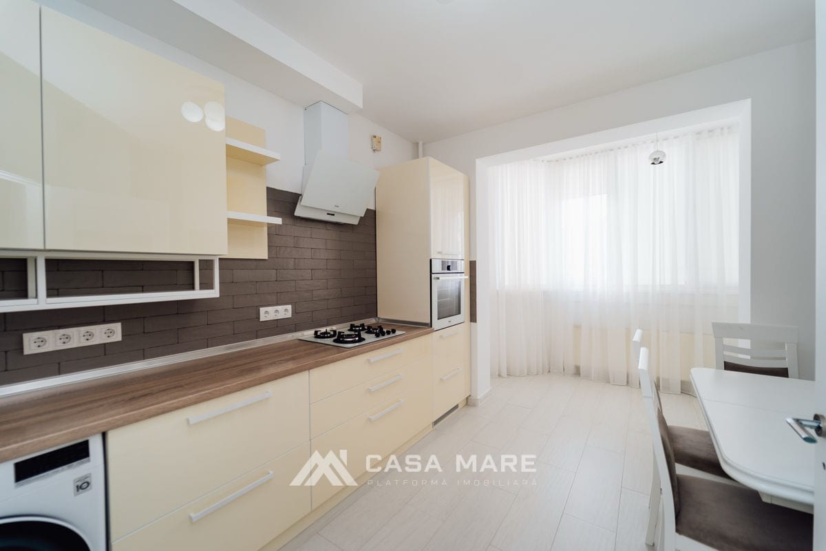 1-комнатная квартира, 49 м², Чеканы, Кишинёв 3