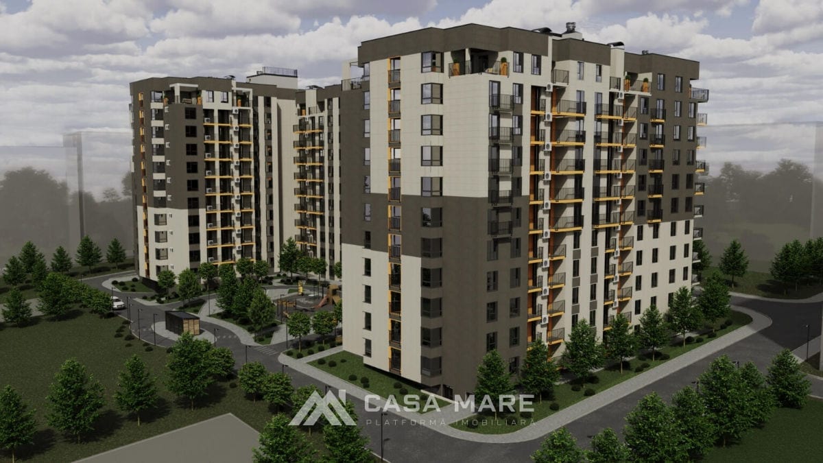 1-комнатная квартира, 36 м², Дурлешты 4