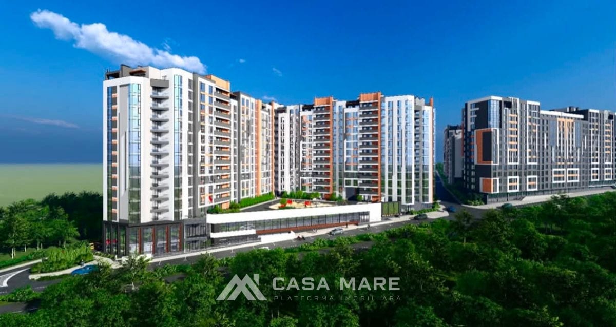 1-комнатная квартира, 50 м², Телецентр, Кишинёв 3