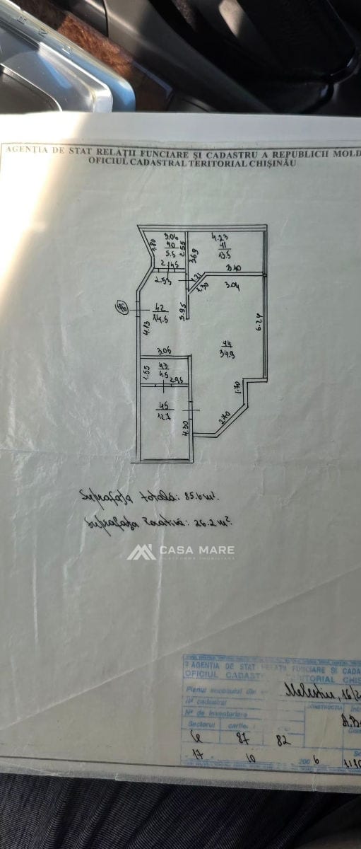 Apartament cu 2 camere, 86 m², Centru, Chișinău 9
