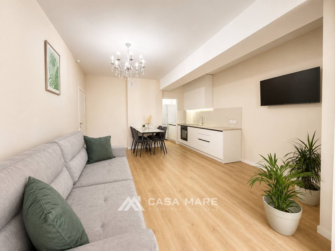 2-комнатная квартира, 64 м², Чеканы, Кишинёв 4