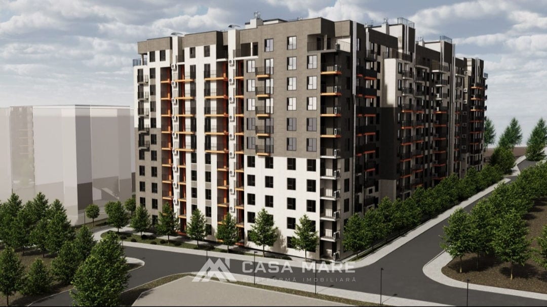 Apartament cu 1 cameră, 44 m², Durlești 1