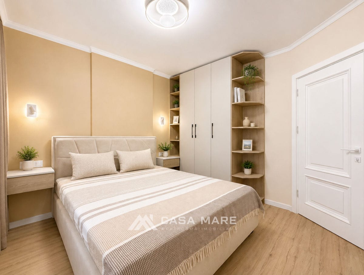 2-комнатная квартира, 46 м², Ботаника, Кишинёв 3