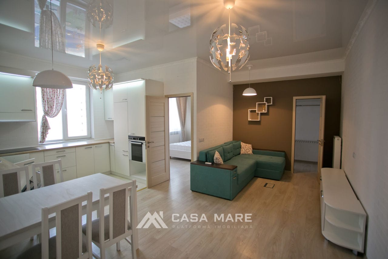 2-комнатная квартира, 68 м², Телецентр, Кишинёв 1