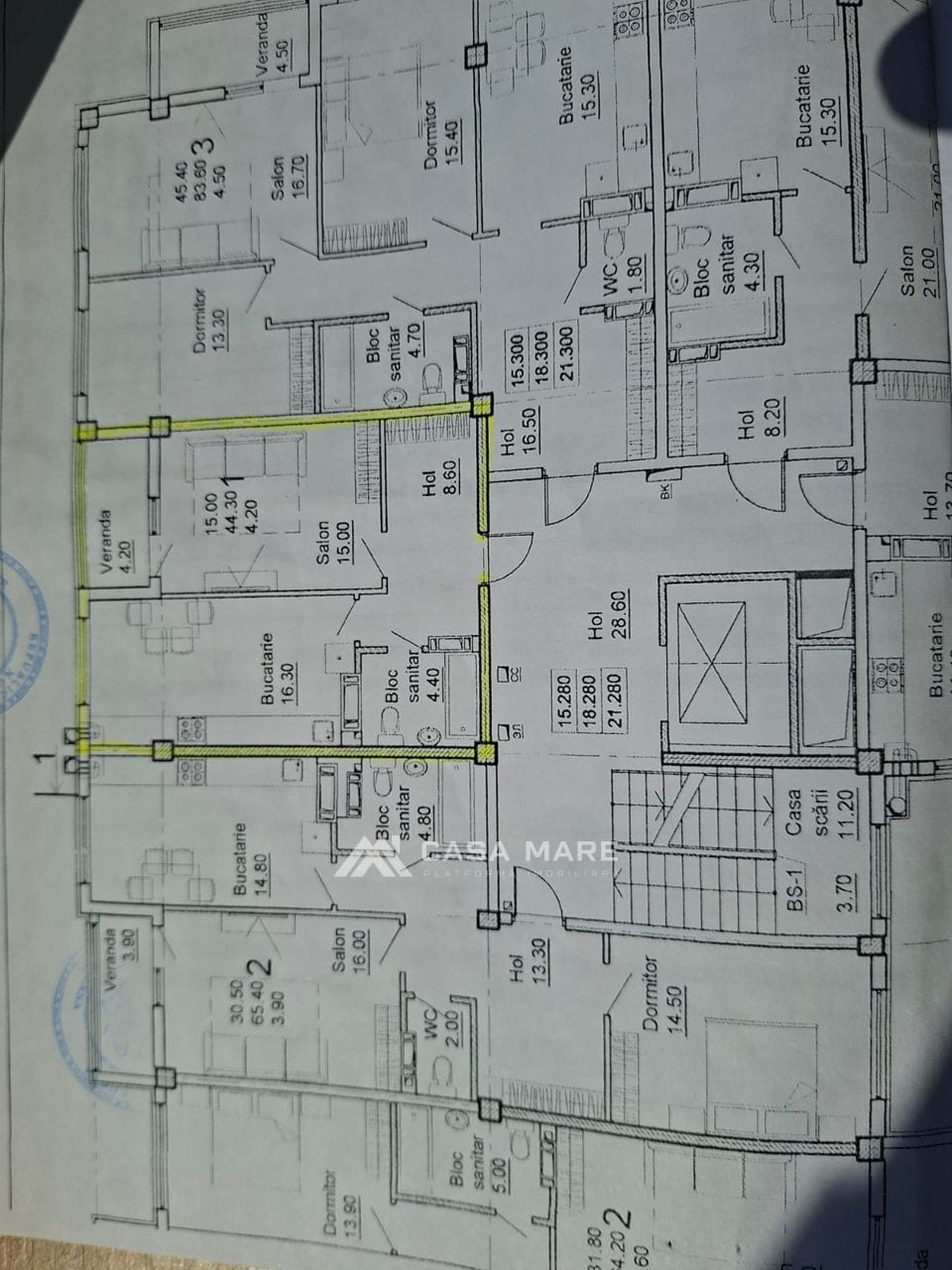1-комнатная квартира, 48 м², Чеканы, Кишинёв 8