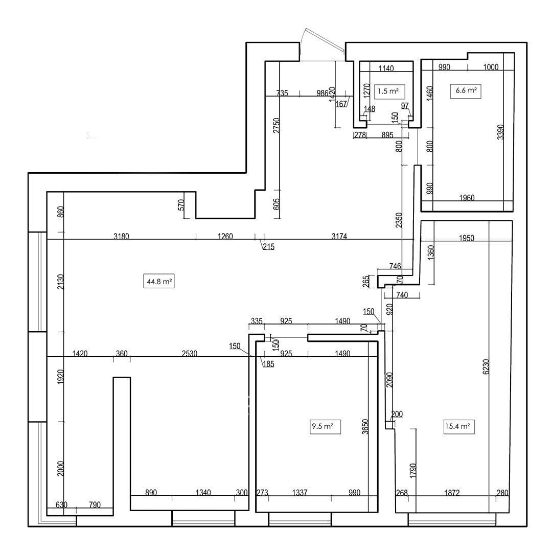 3-комнатная квартира, 81 м², Ботаника, Кишинёв 2