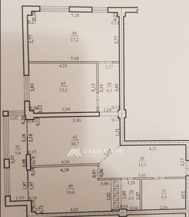 Apartament cu 3 camere, 91 m², Poșta Veche, Chișinău 2