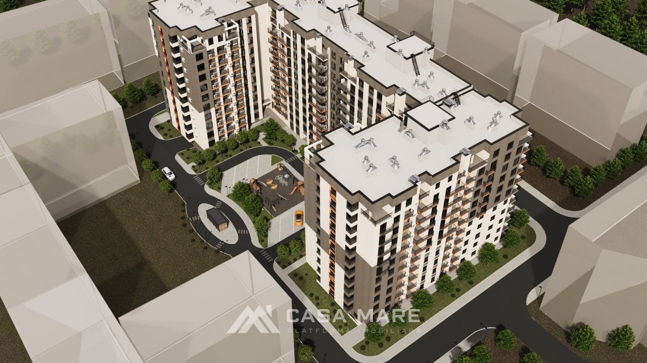 2-комнатная квартира, 75 м², Дурлешты 1