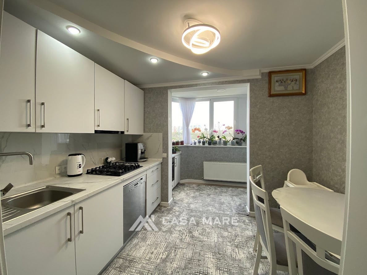4-комнатная квартира, 124 м², Старая Почта, Кишинёв 5
