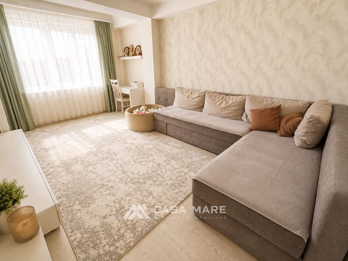 2-комнатная квартира, 76 м², Телецентр, Кишинёв 2