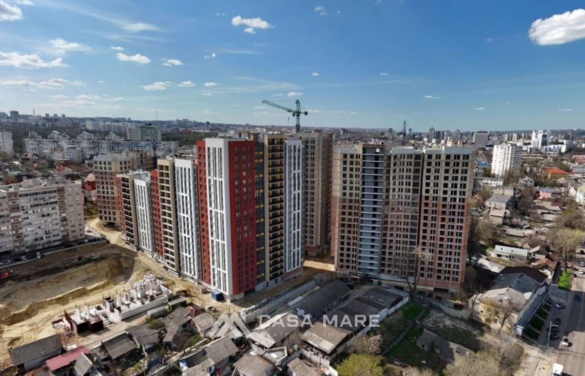 1-комнатная квартира, 45 м², Ботаника, Кишинёв 1