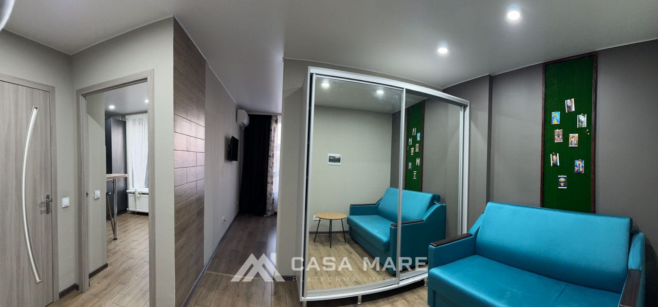 1-комнатная квартира, 40 м², Рышкановка, Кишинёв 5