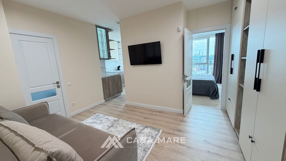 1-комнатная квартира, 42 м², Рышкановка, Кишинёв 7