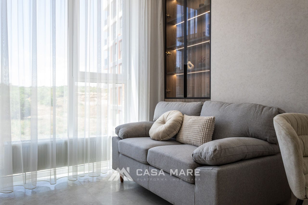 1-комнатная квартира, 42 м², Чеканы, Кишинёв 5