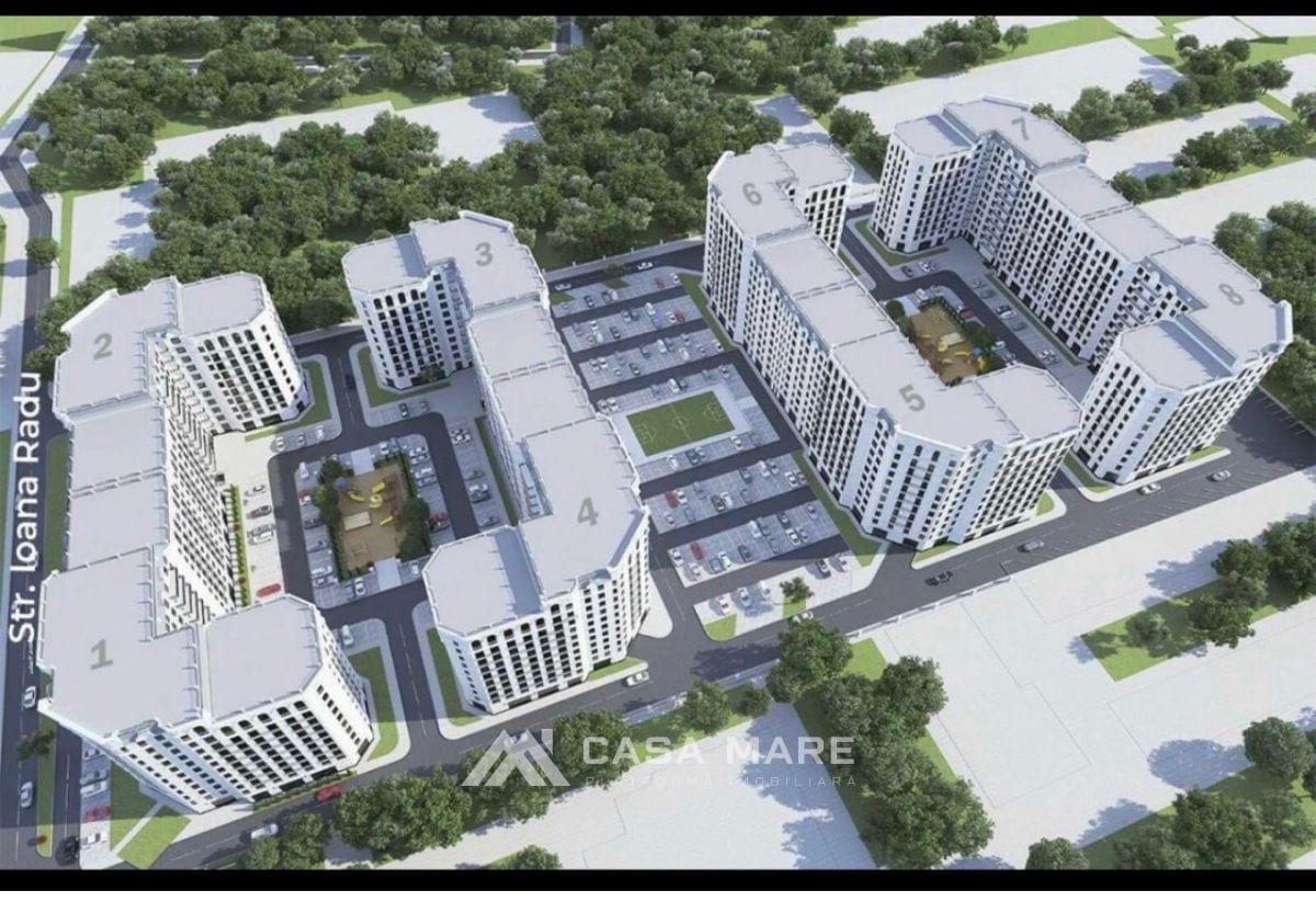 3-комнатная квартира, 82 м², Буюканы, Кишинёв 8