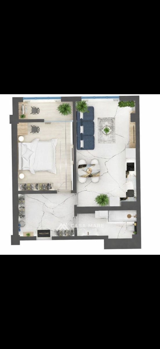 Apartament cu 1 cameră, 59 m², Ciocana, Chișinău 3