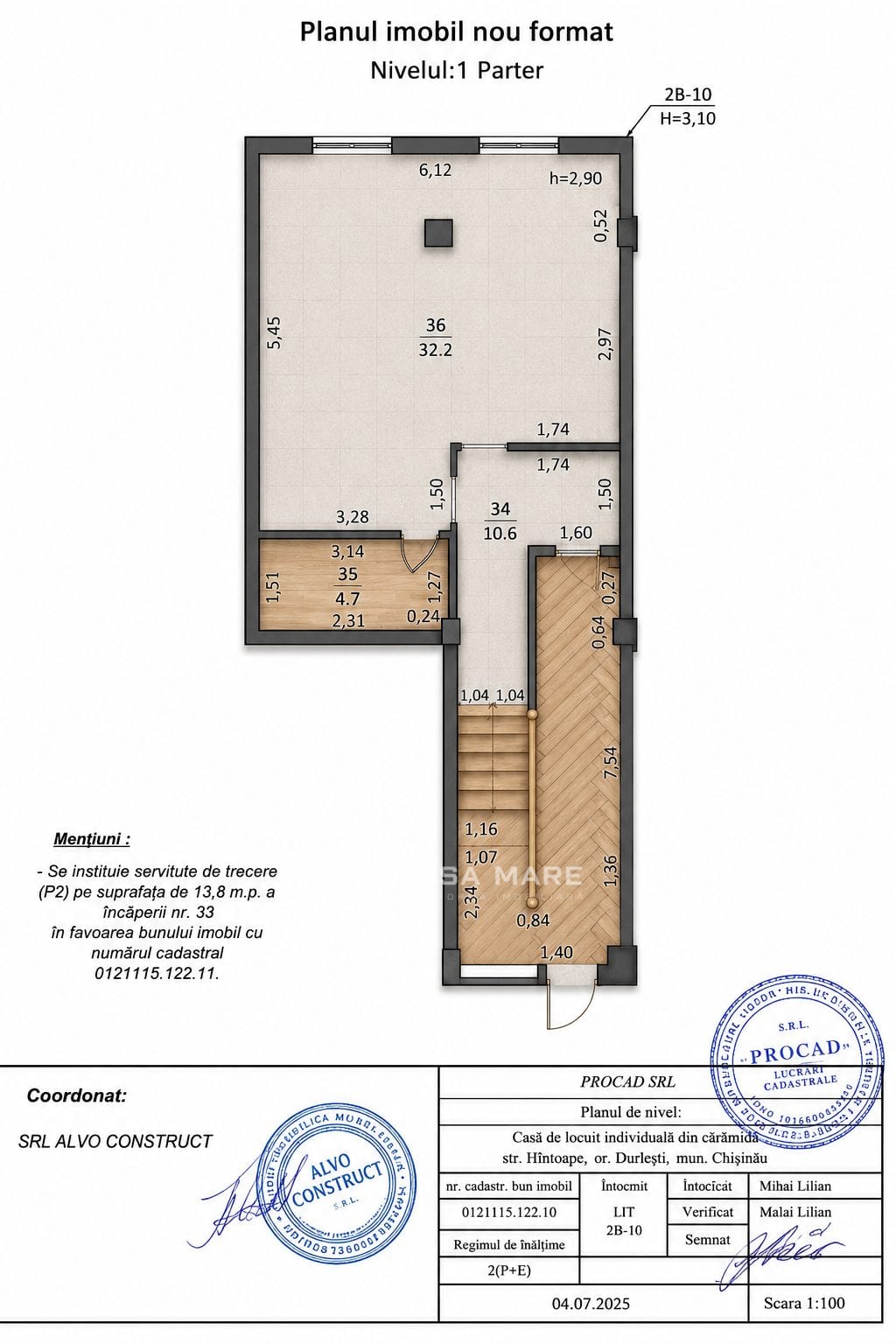 3-комнатная квартира, 112 м², Дурлешты 2