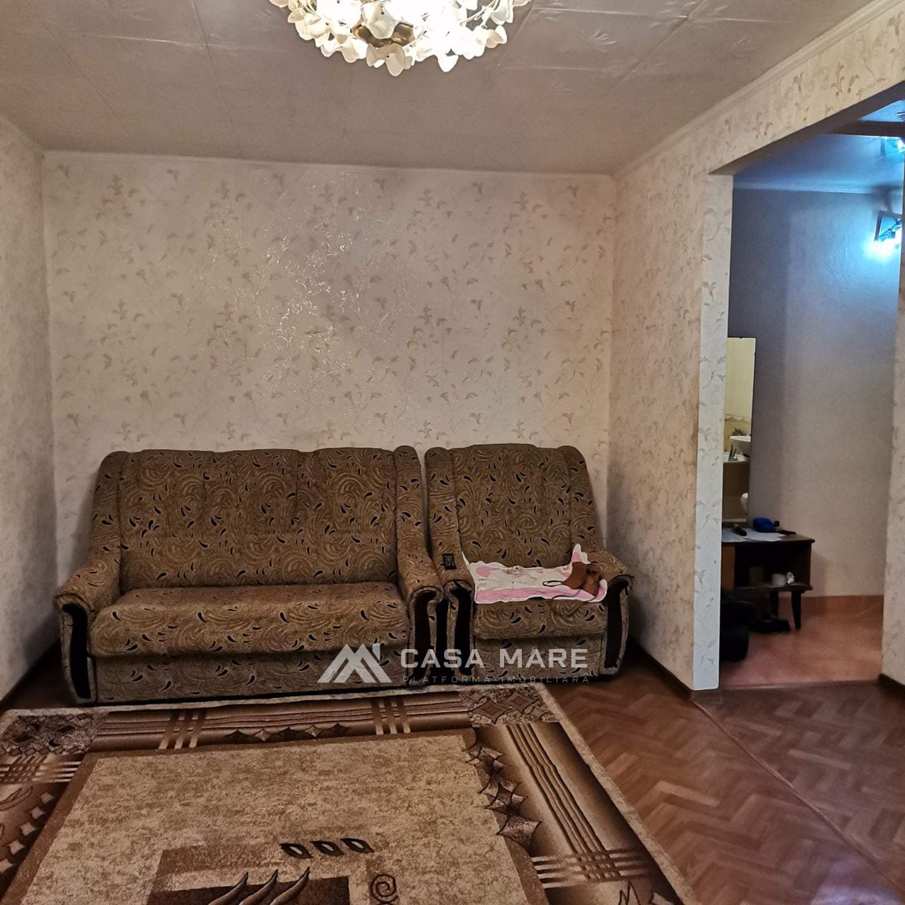 2-комнатная квартира, 45 м², Ботаника, Кишинёв 3