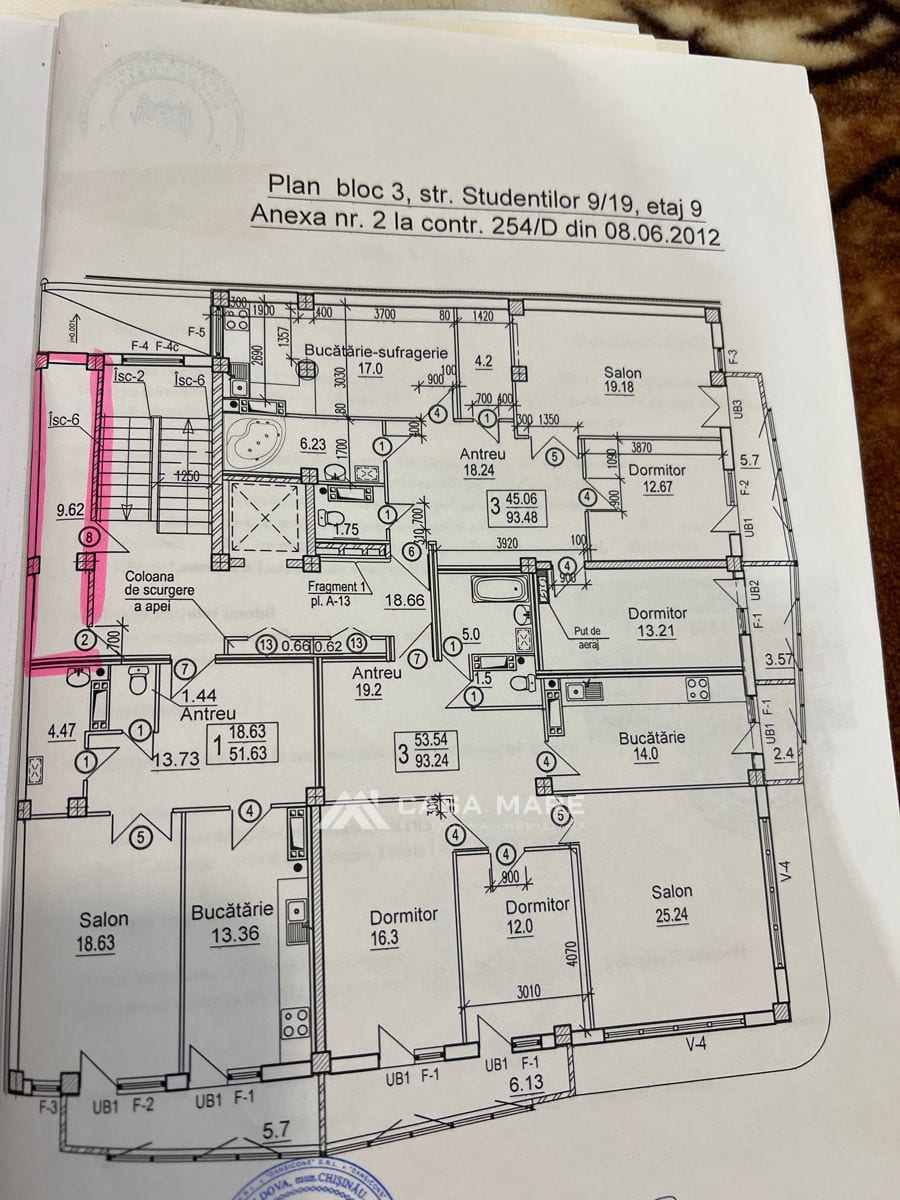 3-комнатная квартира, 106 м², Рышкановка, Кишинёв 11