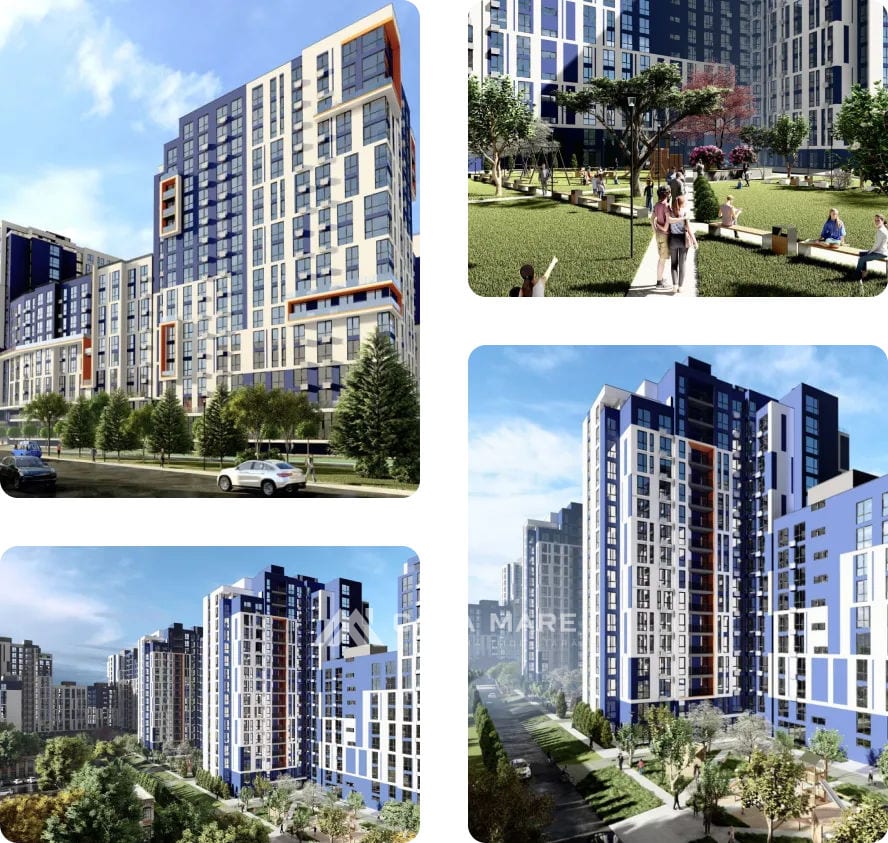 3-комнатная квартира, 81 м², Рышкановка, Кишинёв 1