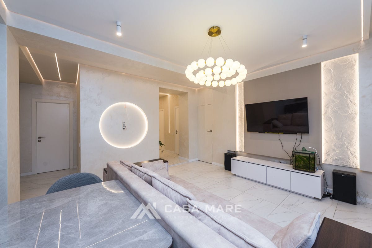 3-комнатная квартира, 100 м², Рышкановка, Кишинёв 4