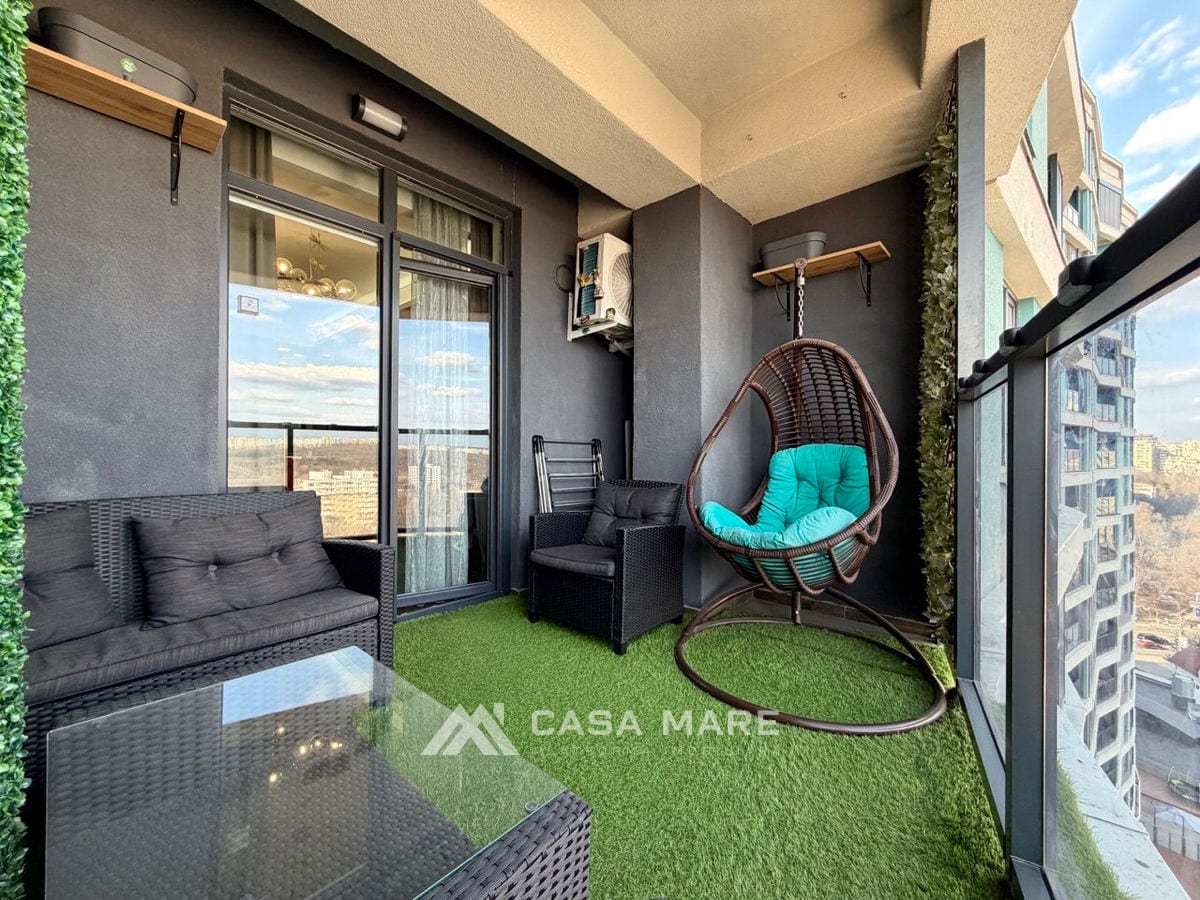 2-комнатная квартира, 85 м², Рышкановка, Кишинёв 10