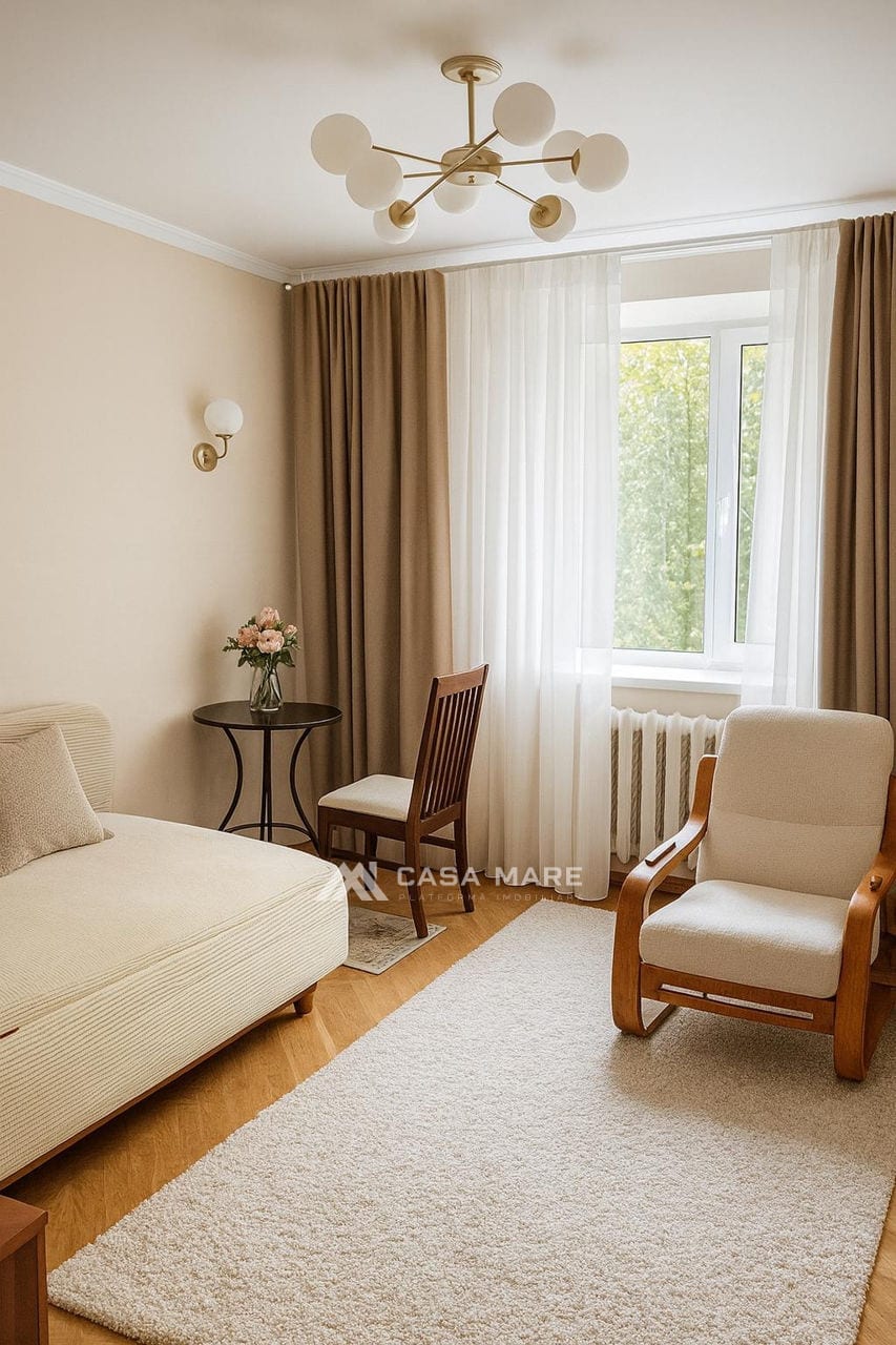 4-комнатная квартира, 90 м², Буюканы, Кишинёв 3