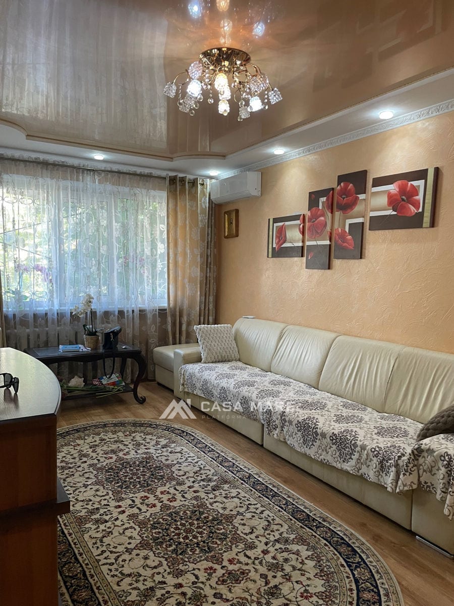 3-комнатная квартира, 57 м², Ботаника, Кишинёв 2